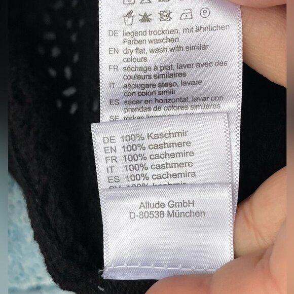 ALLUDE CASHMERE BACK SHEER SWEATER XL - Picture 7 of 9